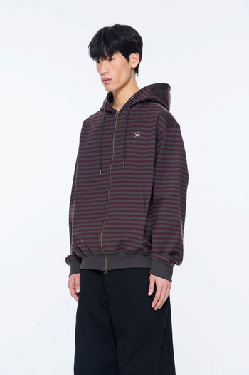TCM - at hooded zip-up (酒紅色) J-C102