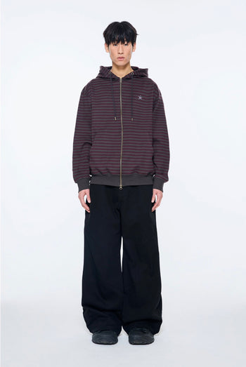 TCM - at hooded zip-up (酒紅色) J-C102