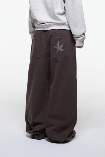 TCM - starfish chino pants (棕色) P-C172