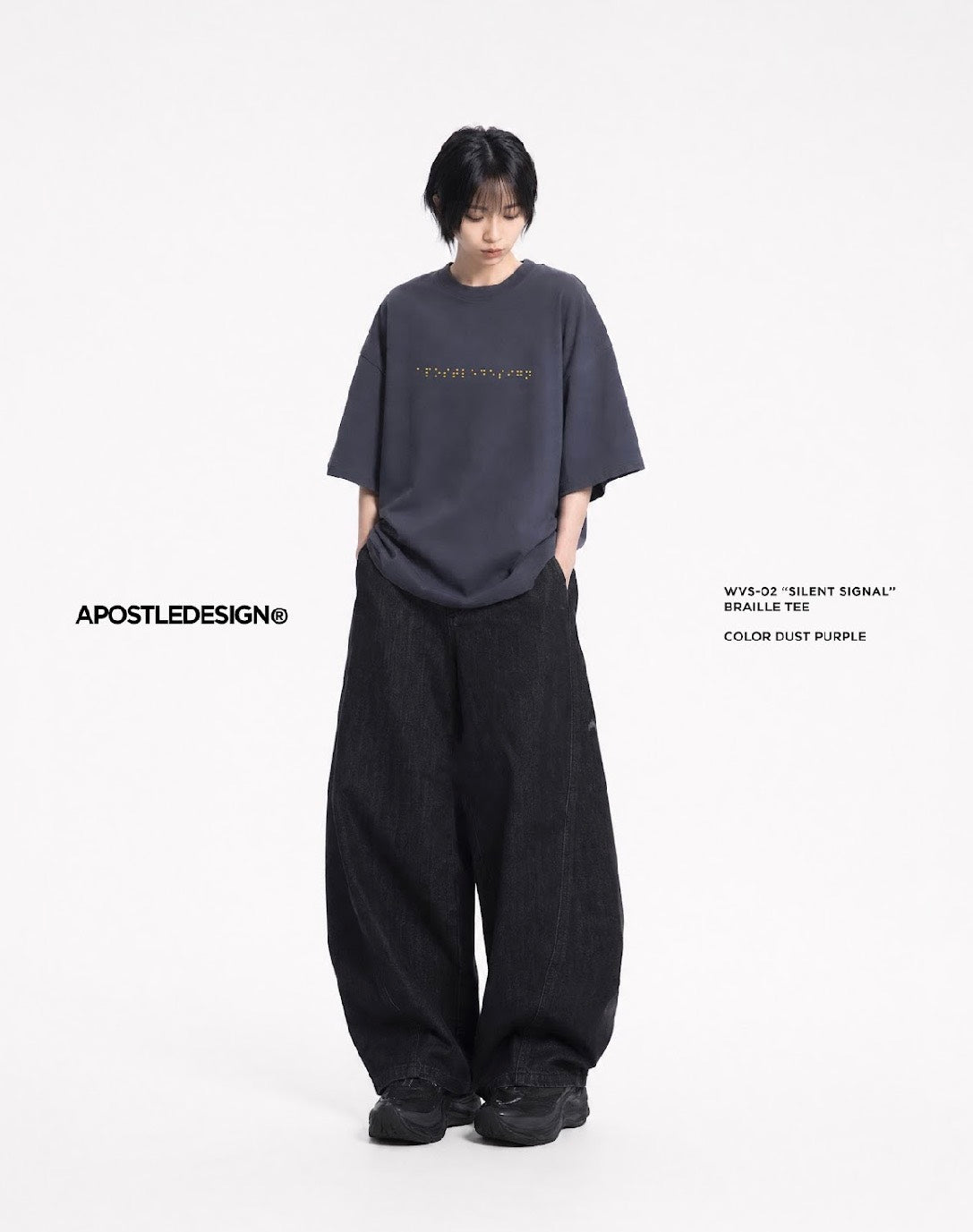 APOSTLE - 26SS WVS-02 “Silent Signal” Braille TEE