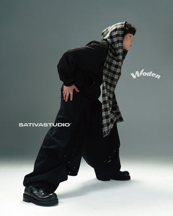 Woden x SATIVASTUDIO WP-01 “Vintageism” Barrel Pants