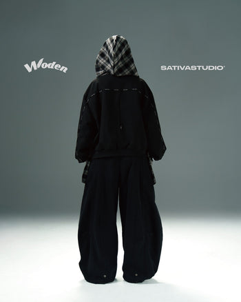 Woden x SATIVASTUDIO WP-01 “Vintageism” Barrel Pants