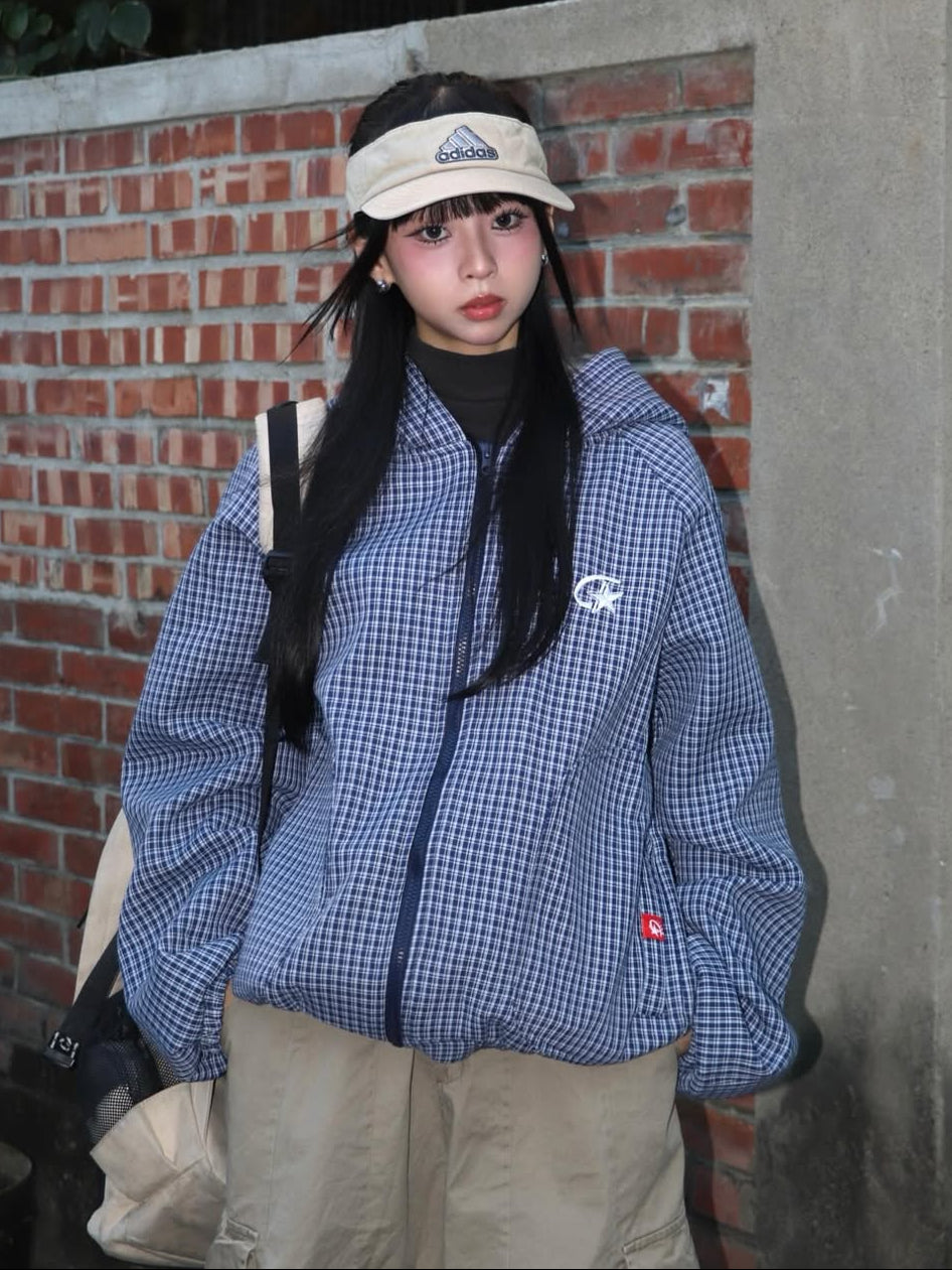 J-B93 雙層軟殼格子衝鋒外套