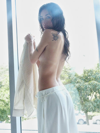 OWST - P-O149 白色抽繩長褲