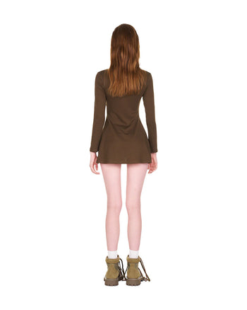PUSH PUSH - CTRL DRESS 連身裙 (棕色) P-P165