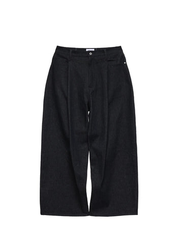 6CRAYON 11.3oz Wide-Leg Baggy Denim Pants 牛仔長褲 (深藍色) P-C159