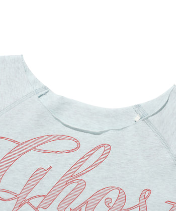 NICEGHOSTCLUB - ghost raw edge tee [藍色] T-N1037