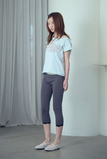 NICEGHOSTCLUB - ghost raw edge tee [藍色] T-N1037