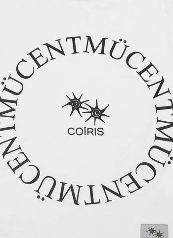 MUCENT X COIRIS SIGNATURE LOGO MIX HALF T (白色）T-C1039