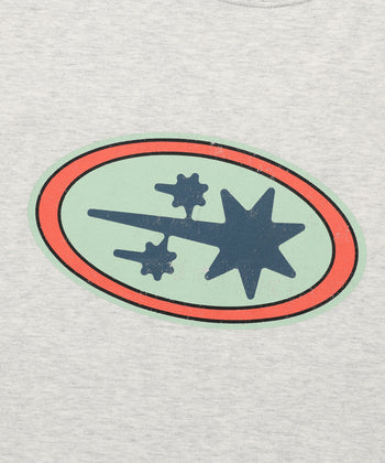 NICEGHOSTCLUB - OVAL 3STAR LOGO TEE 橢圓圖案T恤 [淺灰] T-N228