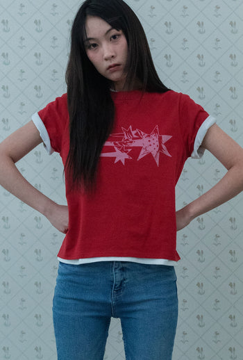 Niceghostclub -  ANIME STAR TEE 動漫星星T恤 [紅色] T-N219