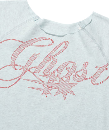 NICEGHOSTCLUB - ghost raw edge tee [藍色] T-N1037