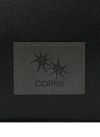 COIRIS - RODIC LEATHER PATCHWORK BOWLING BAG  (黑色）AC-C201