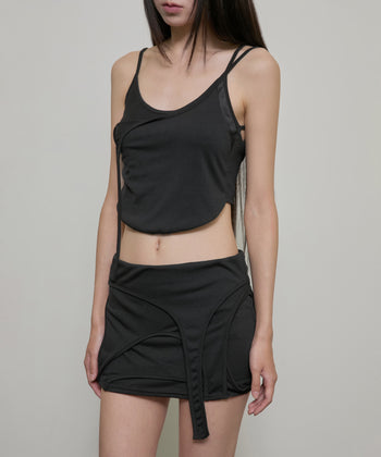 FLARE UP - 4-Layered Skirt 特殊四層裙 P-F209 (黑色)