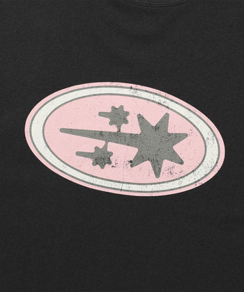 NICEGHOSTCLUB - OVAL 3STAR LOGO TEE 橢圓圖案T恤 [炭灰] T-N228