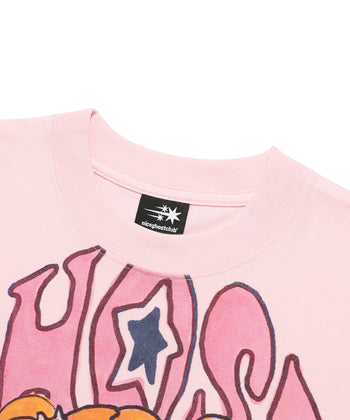 Niceghostclub -  x soulpusssy cat ghostsoulgirl gyaru big big tee (粉色) T-N198