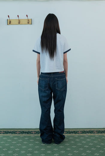NICEGHOSTCLUB -RUSH 3STAR BASIC RINGER TEE 基本款圓領T恤 [白色] T-N217