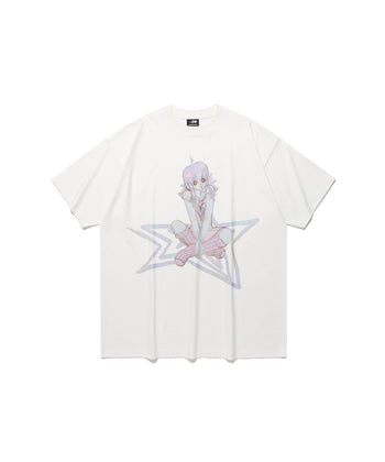 NICEGHOSTCLUB - star girl big big tee [白色] T-N1036