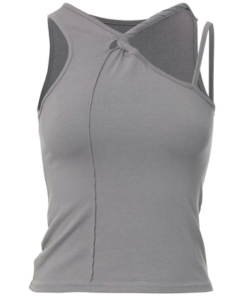 FLARE UP - Braided Sleeveless 編織無袖衫 T-F1088 (灰色)