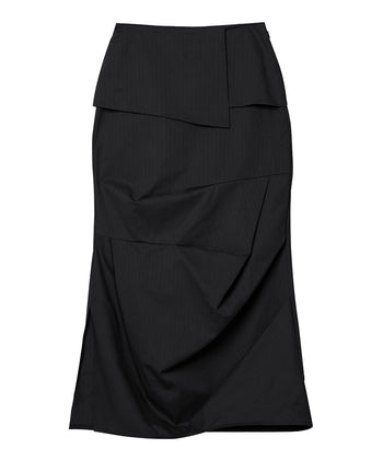 FLARE UP - Drape Layered Maxi Skirt 垂褶層疊長裙 P-F212
