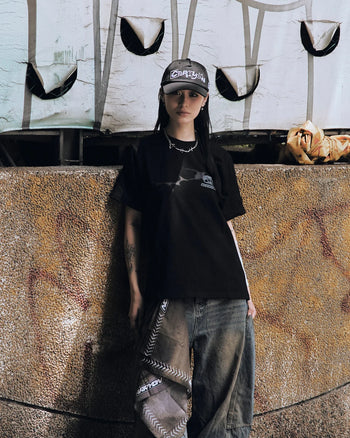 CARRYON × LOWKEY 26SS LOWFREQ VOL.3 聯名款短T 黑色 T-C1104