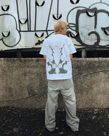 CARRYON × LOWKEY 26SS LOWFREQ VOL.3 聯名款短T 白色  T-C1104