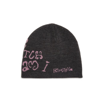 AC-C151 CARRYON 26 Pre-Spring Logo Knit Beanie 針織冷帽 灰粉