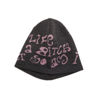 AC-C151 CARRYON 26 Pre-Spring Logo Knit Beanie 針織冷帽 灰粉
