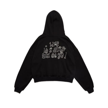 T-C151 CARRYON 26 Pre-Spring LIFE IS A BITCH Hoodie 內刷毛帽T 黑色