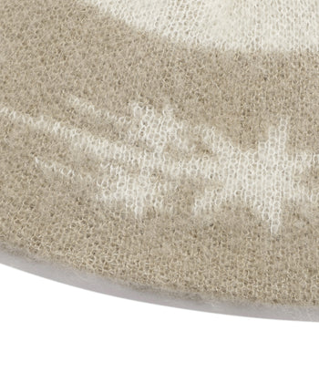 NICEGHOSTCLUB - STRIPE 3-STAR LOGO MOHAIR BEANIE 條紋三星標誌馬海毛針織帽 AC-N182