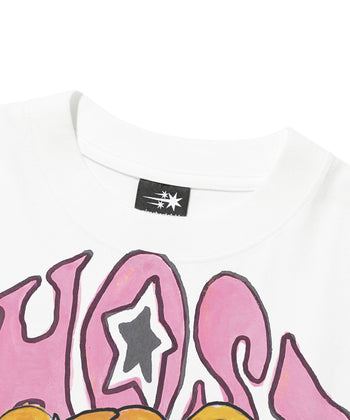 Niceghostclub - x soulpusssy cat ghostsoulgirl gyaru big big tee(白色）T-N198