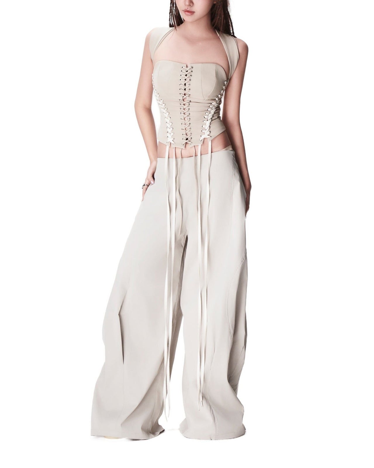 BUNNYHILL - P-B136 LUFT PANTS 寬版闊腿長褲