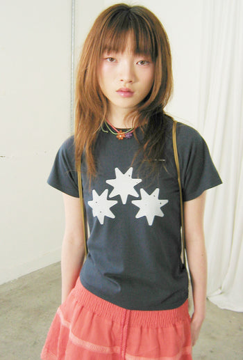 NICEGHOSTCLUB - religious symbol mini tee [藏青] T-N1033