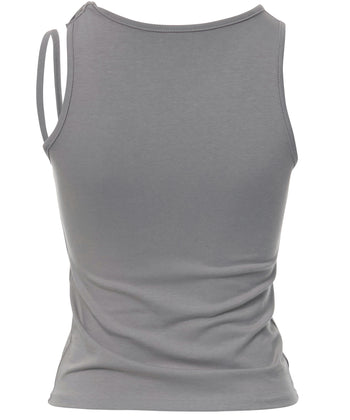 FLARE UP - Braided Sleeveless 編織無袖衫 T-F1088 (灰色)