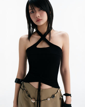BUNNYHILL - V-B06 CHERIE HALTER TOP 露背交叉吊帶背心