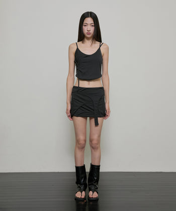 FLARE UP - 4-Layered Skirt 特殊四層裙 P-F209 (黑色)
