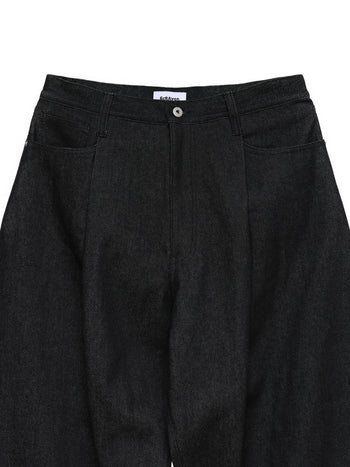 6CRAYON 11.3oz Wide-Leg Baggy Denim Pants 牛仔長褲 (黑色) P-C159