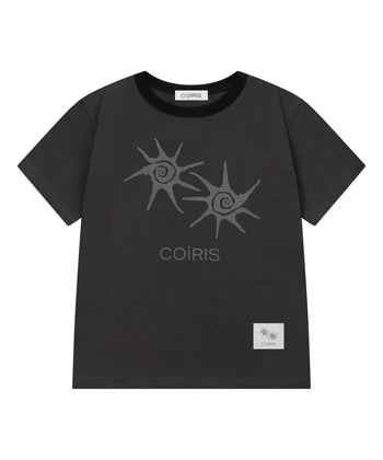 COIRIS - SOLUNA HALF T UNISEX 短袖T [灰棕] T-C1007