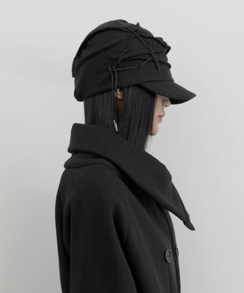 FLARE UP - Soi Draped Cap 垂褶帽 AC-F206 (黑色)