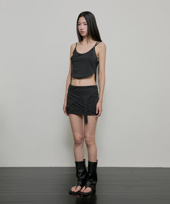 FLARE UP - 4-Layered Skirt 特殊四層裙 P-F209 (黑色)
