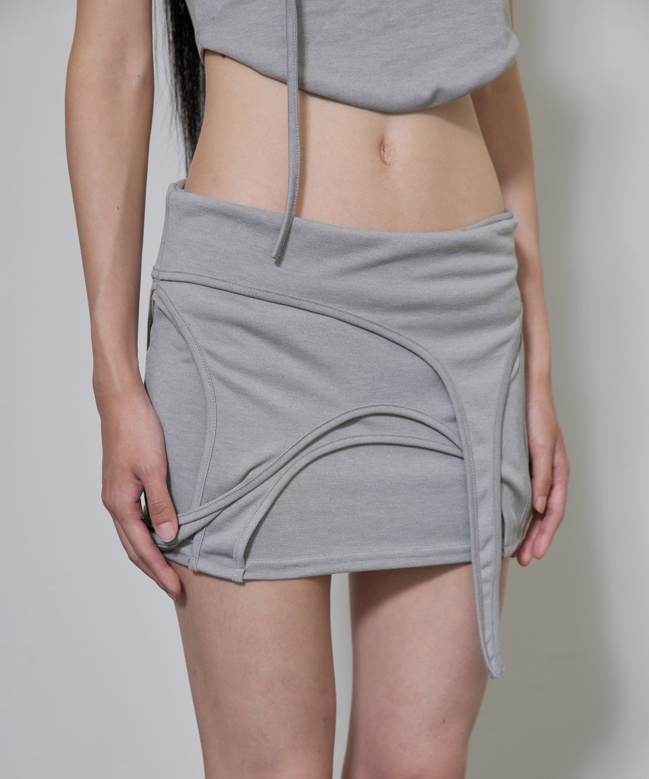 FLARE UP - 4-Layered Skirt 特殊四層裙 P-F209 (灰色)