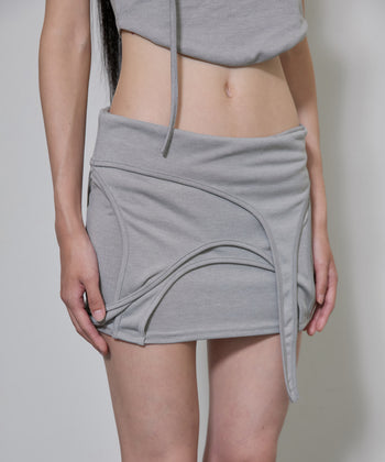 FLARE UP - 4-Layered Skirt 特殊四層裙 P-F209 (灰色)