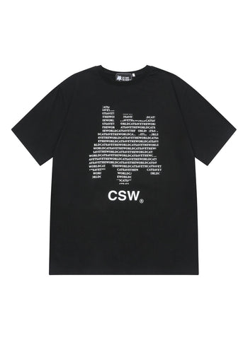 CSW - VASS LETTERING ART HALF T UNISEX T-C1003