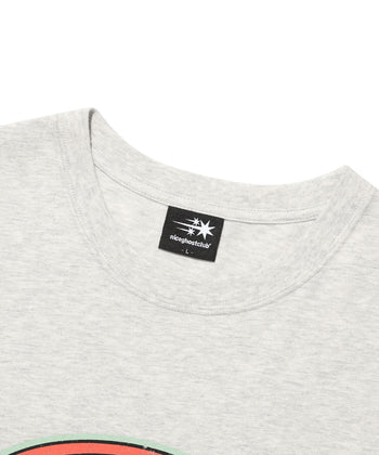 NICEGHOSTCLUB - OVAL 3STAR LOGO TEE 橢圓圖案T恤 [淺灰] T-N228