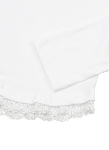 MUCENT - LACE V-NECK LONG SLEEVE T 蕾絲V領長袖T卹 T-M1106