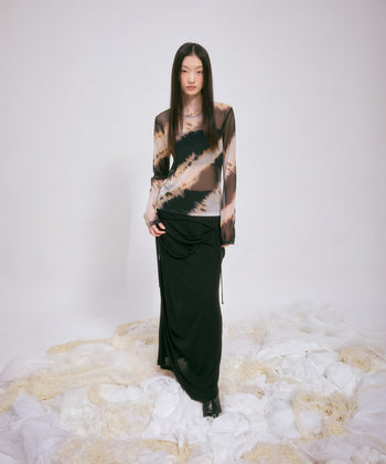 FLARE UP - Sheer Mesh Long Sleeve 透視網紗長袖 T-F1098