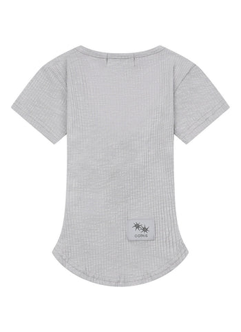 COIRIS - ROXI EYELET CORSET HALF T (灰色）T-C1042