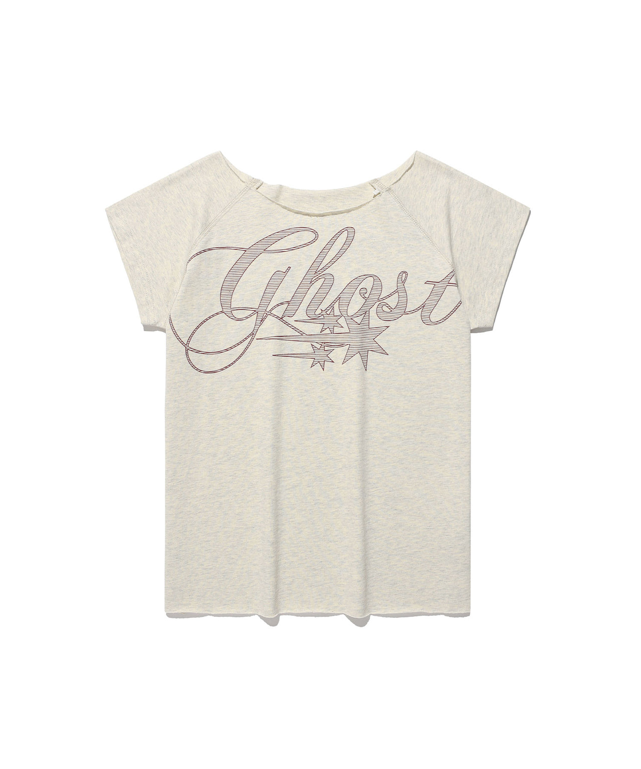 NICEGHOSTCLUB - ghost raw edge tee [黃色] T-N1037