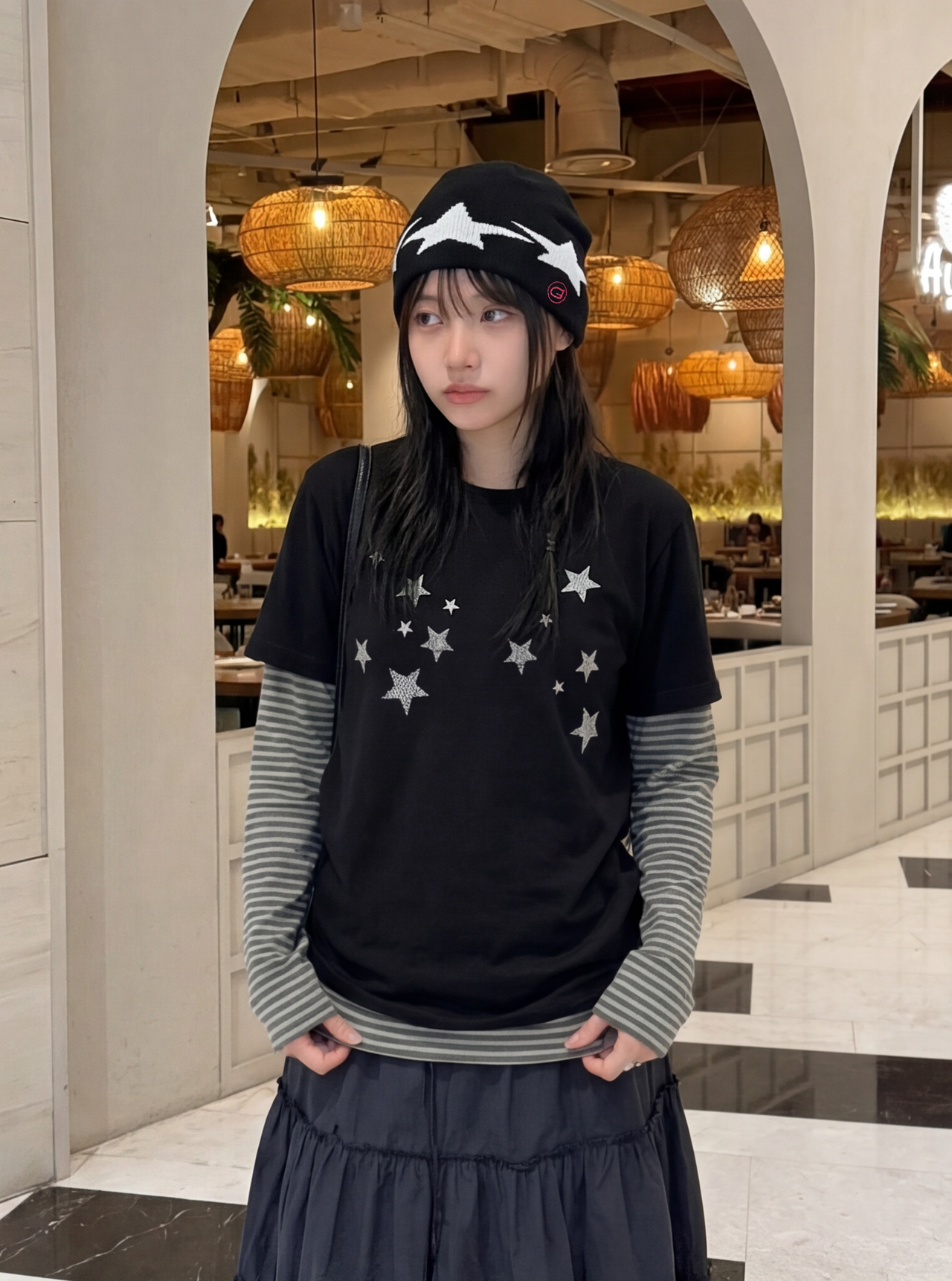 【GUBAN】AC-S154 簡約星星小標毛帽