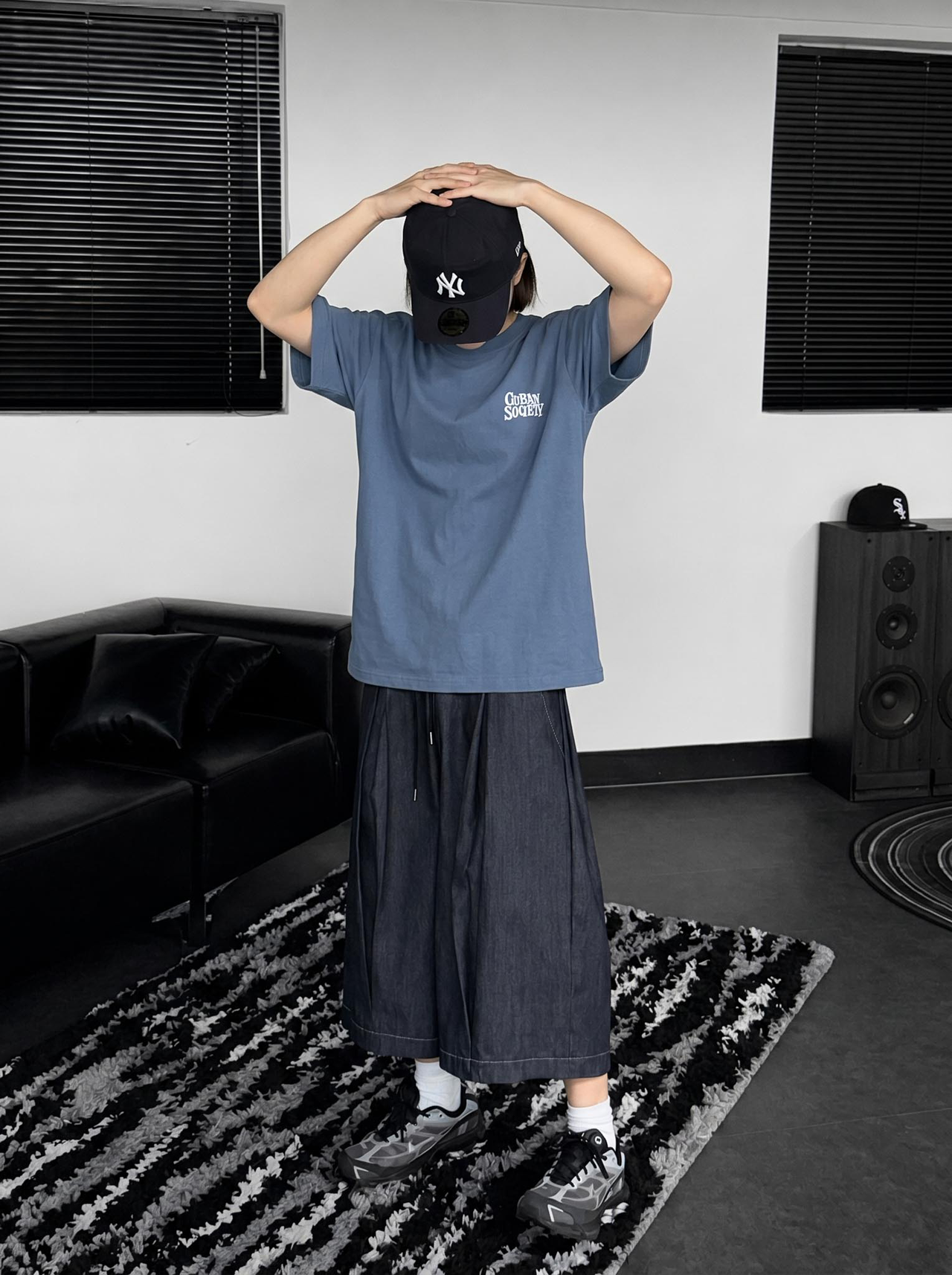 "MADE 𝗚𝘂𝗯𝗮𝗻 " T-S70 GUBAN Society  印花 寬鬆 美式 上衣